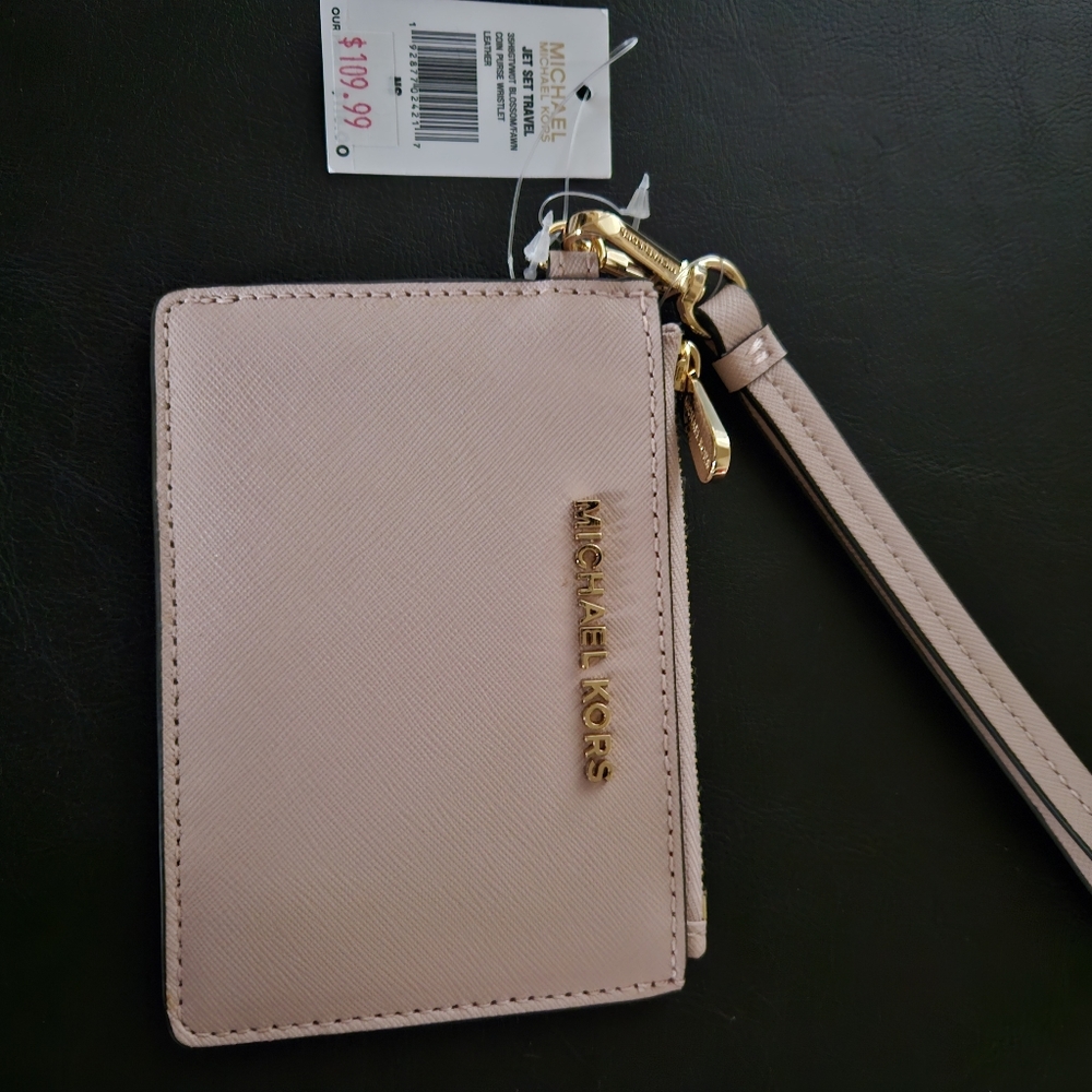 Michael Kors coin purse wristlet (blossom/fawn)